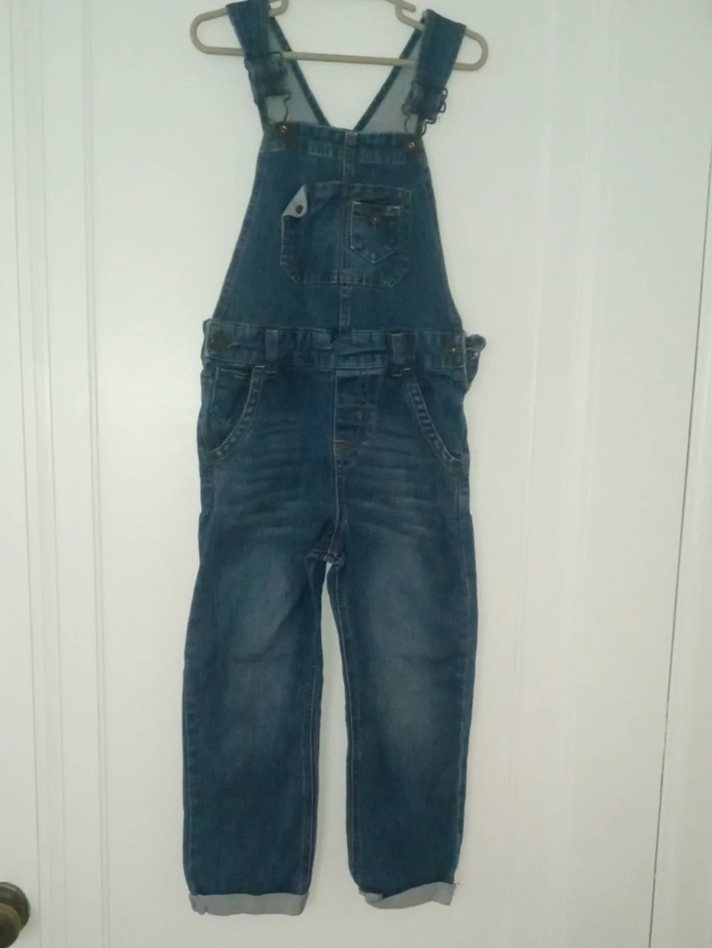 girl 5 denim overall cuff hem, Osh Kosh